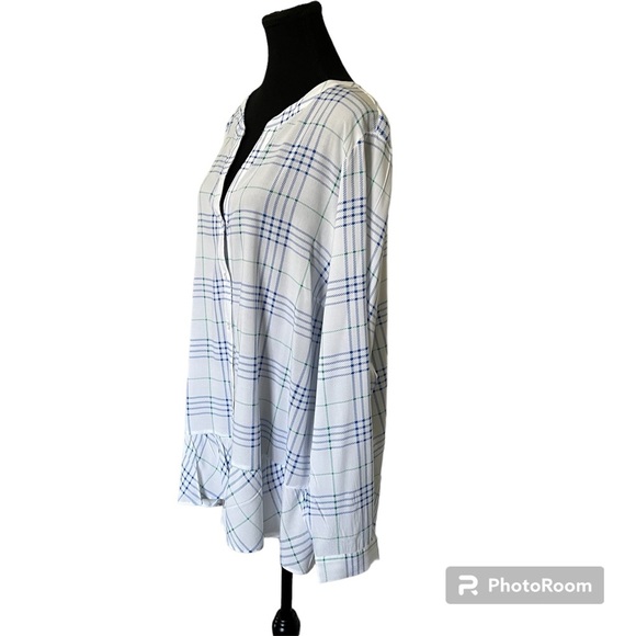 DC Jeans button up plaid Top Size 1X - Picture 4 of 11